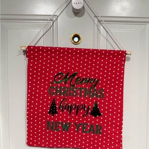 Red Merry Christmas Wall Hanging